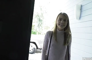 My sister’s sexy friend felt every drop of creampie pouring out of her petite little body
