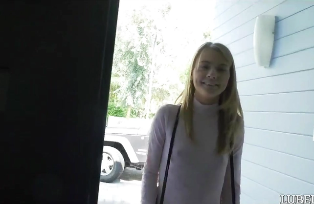 My sister’s sexy friend felt every drop of creampie pouring out of her petite little body