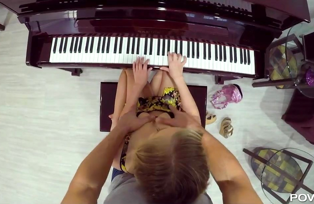 Her parents hired me to teach her piano, not to lick her ass, fuck her pussy and cum in her mouth
