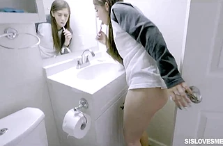 My virgin sister is about to learn how to suck a cock
