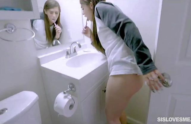 My virgin sister is about to learn how to suck a cock