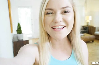 Teen lesbians scissoring and licking each other’s little pussies just feet away from the old man