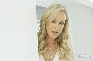 Hot blonde MILF with big tits seduces and fucks a young photographer!