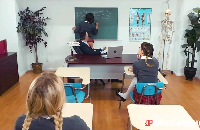 School teacher punishes his students with hardcore anal