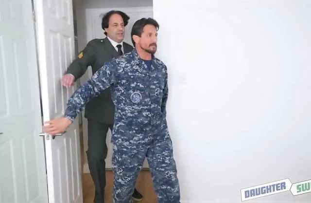 Their military daddies teach these partying girls a lesson with their dicks
