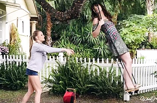 I love having hot lesbian sex in the yard with my best friend and lover