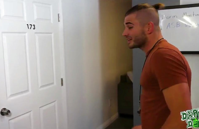 Tied up and forced to watch these sexy college co-eds banging this lucky guy!