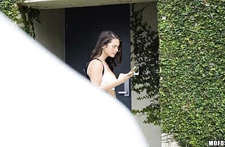 My neighbor was just as horny as I was when she caught me recording her naked!