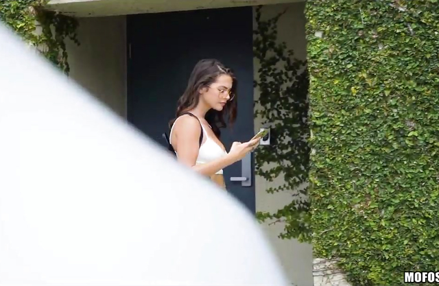 My neighbor was just as horny as I was when she caught me recording her naked!