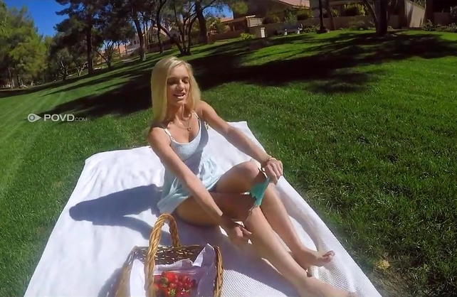 A romantic picnic with this sexy blonde babe ends with the most amazing sex ever!