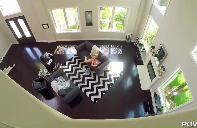 Banging my stepsis after finding her playing with her pussy in the living room!