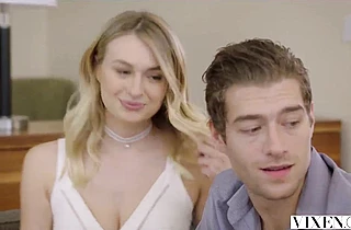 Two young beautiful naked girls enjoying this hard cock together