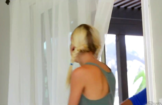 Beautiful blonde teen seduced by her sexy lesbian tutor!