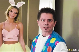 My stepsister dressed like a bunny and I fucked her on our Easter egg hunt tradition!