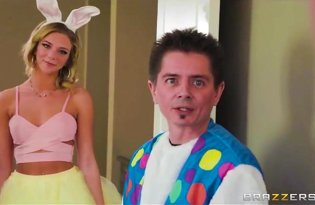 My stepsister dressed like a bunny and I fucked her on our Easter egg hunt tradition!
