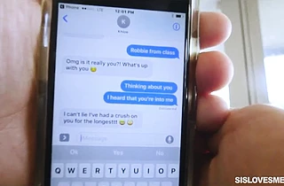 Fucking my slutty stepsister after making her send me some steamy pussy pics!