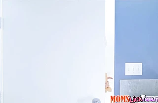 Sexy blond girl has a dildo fucking competition with her cougar stepmom!