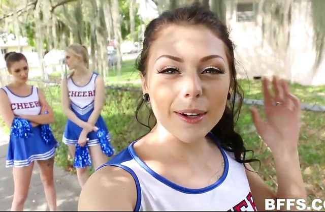 My cheerleader friends and I make a very special visit to our coach!