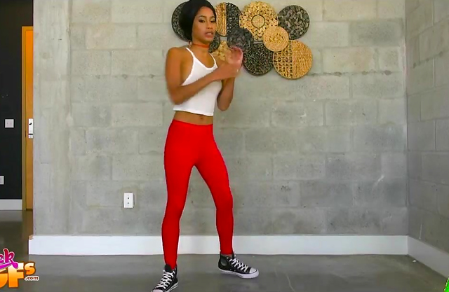 My GF asked me to help her film a video shaking her ass for her twerking channel!