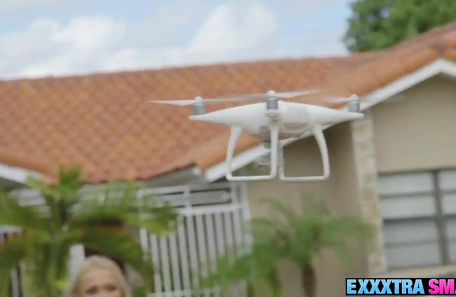 Her drone shows her how huge her neighbor’s cock is and she can’t resist it