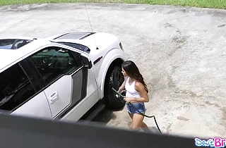 Neighbor`s daughter gives me a blowjob after a $100 donation!
