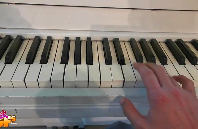 He tried teaching his black girlfriend to play piano but she wanted his huge white cock