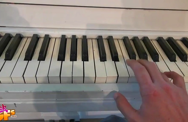 He tried teaching his black girlfriend to play piano but she wanted his huge white cock