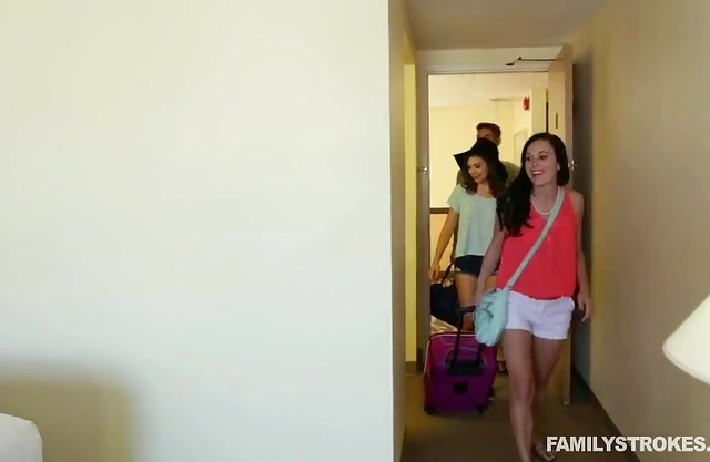My stepsister saw my cock and made me cum in her!