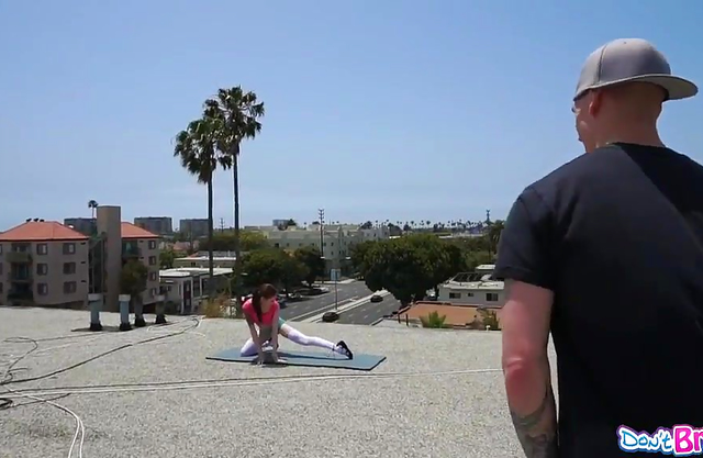 Fucking this tiny girl with a flexible little body after her exercises
