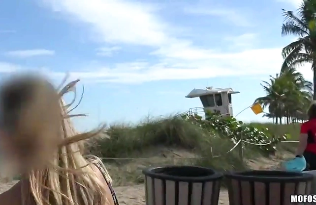 Busty blonde flashes her big tits, spreads her legs and more for easy cash