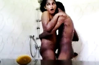Indian couple get on a hardcore fucking in the shower and both love it