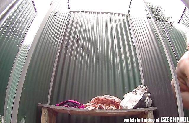 Busty mature chick showering will make your cock hard very fast