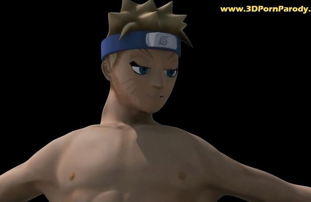 Naked ninja Naruto watches black girl and friends having fun then fucks them