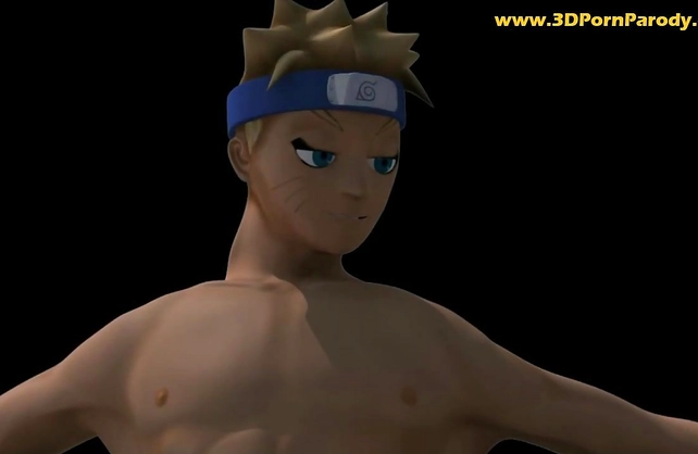 Naked ninja Naruto watches black girl and friends having fun then fucks them