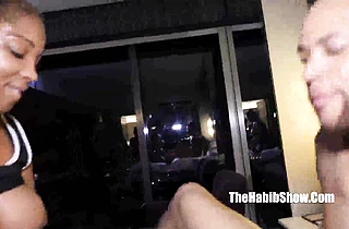 Black friends bring a girl to their house and fuck naked pussy in turn