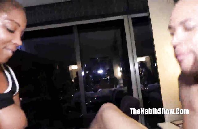 Black friends bring a girl to their house and fuck naked pussy in turn