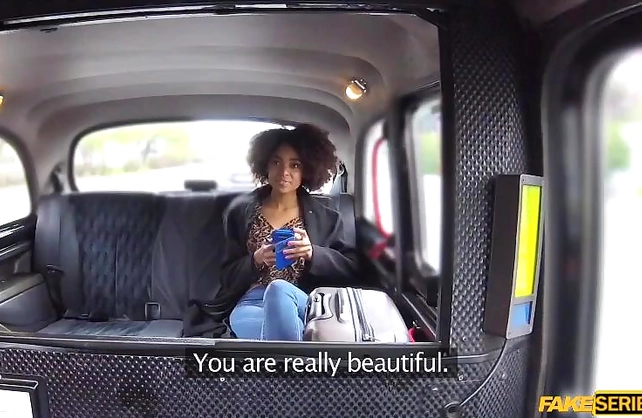 Naked taxi driver fucks Ebony passenger and she wins a free ride