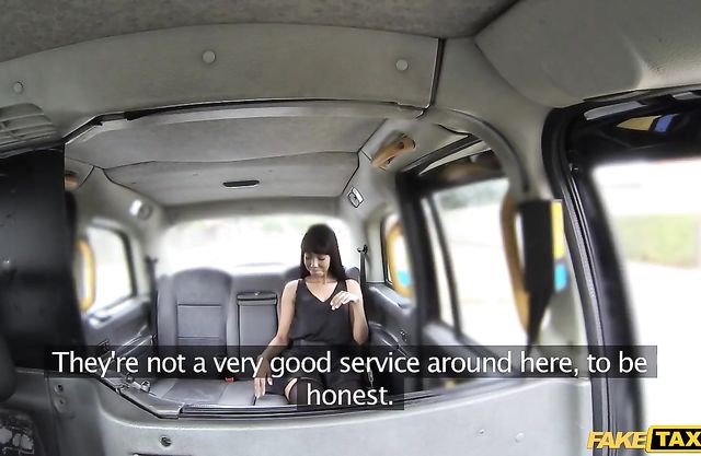 Taxi driver often has naked sex and this time he fucks black cutie