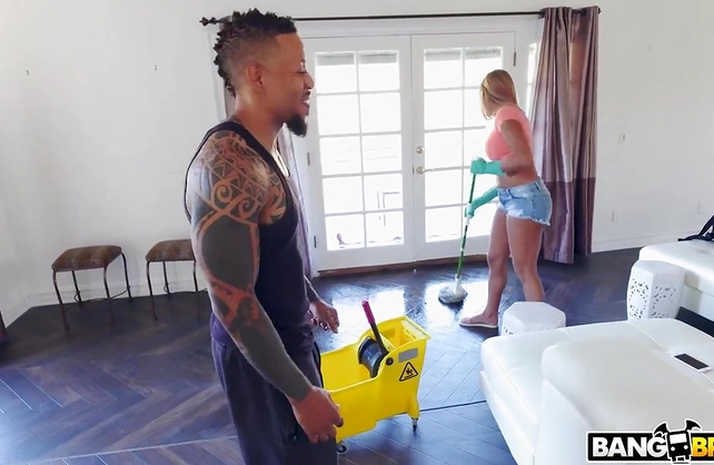 Man pays maid to take T-shirt off and clean up with naked twins