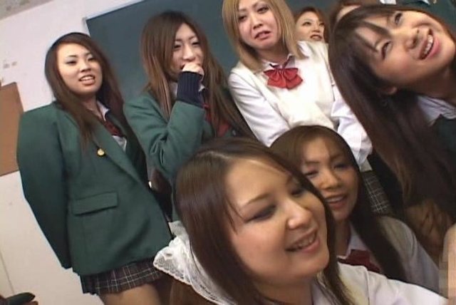 Japanese college girl Gets Lots Of Cocks