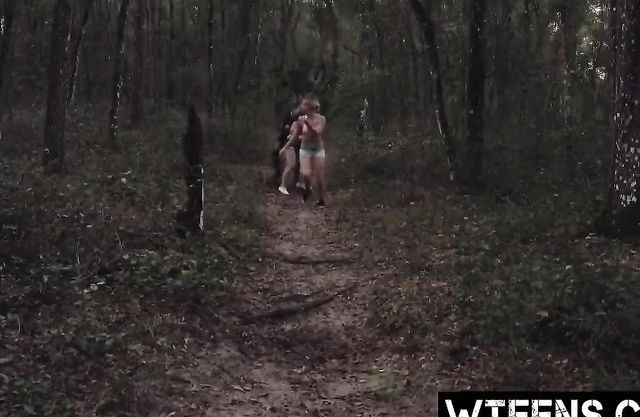 Fellow with camera forces obedient girl to give him naked blowjob