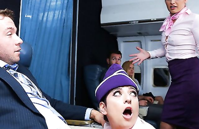Handsome doctor has sneaky sex with naked girl who works as stewardess