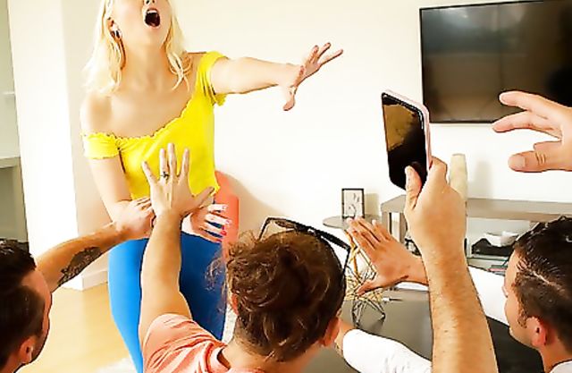 Guys double penetrate girl who turns out to be one of their stepsisters