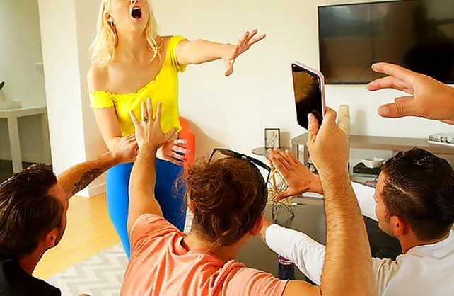 Guys double penetrate girl who turns out to be one of their stepsisters