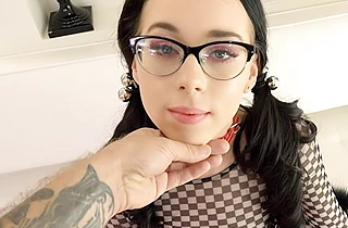 Naked vaginal penetration is more important for nerdy girl than study
