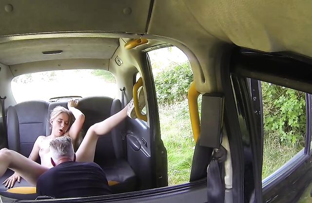 Girl with a hot temper gently gets it on with naked taxi driver