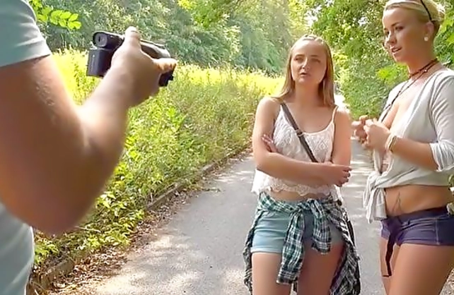 Eyes of fucker are full of passion and desire when he is fucking naked girls