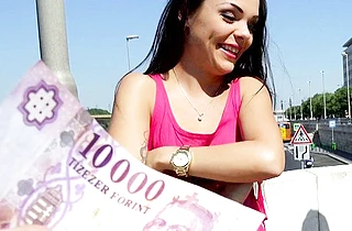 Beautiful girl from Russia has naked outdoor sex for good money