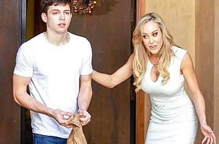 Christmas is a perfect time for girl with huge naked tits to cheat on hubby