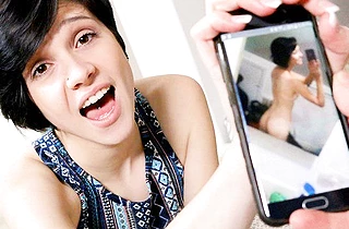 Girl accidentally sends naked pics to stepdad and he blackmails her